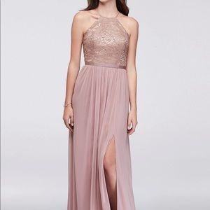 David’s bridal rose gold metallic size 16